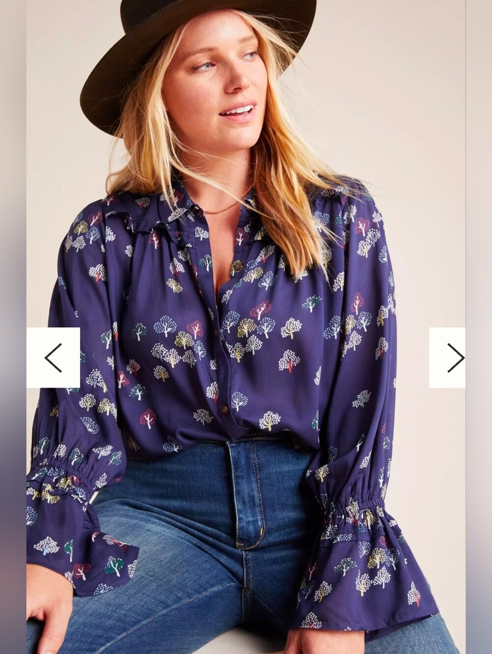 Anthropologie Maeve Fredericka Buttondown 24w